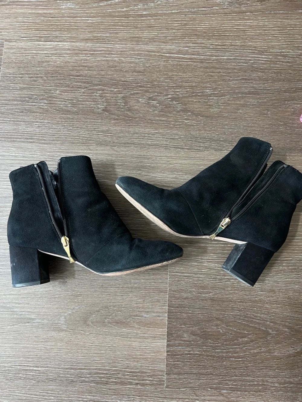kate spade black suede